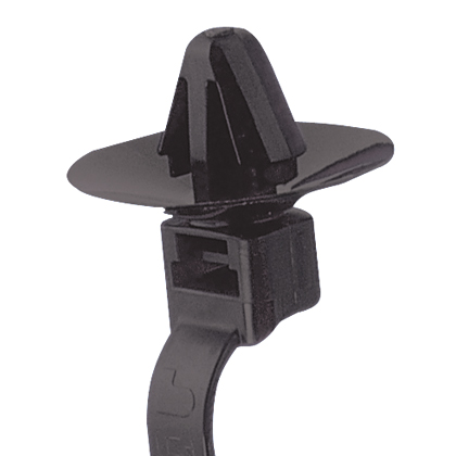 Panduit Pan-Ty Wing Push Mount (Umbrella) Cable Tie; Black; Nylon 6.6 - Heat Stabilized; Standard; 7" Length; 1.57" Bundle Diameter; 500 ct.